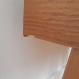 Vintage bedside table compass foot