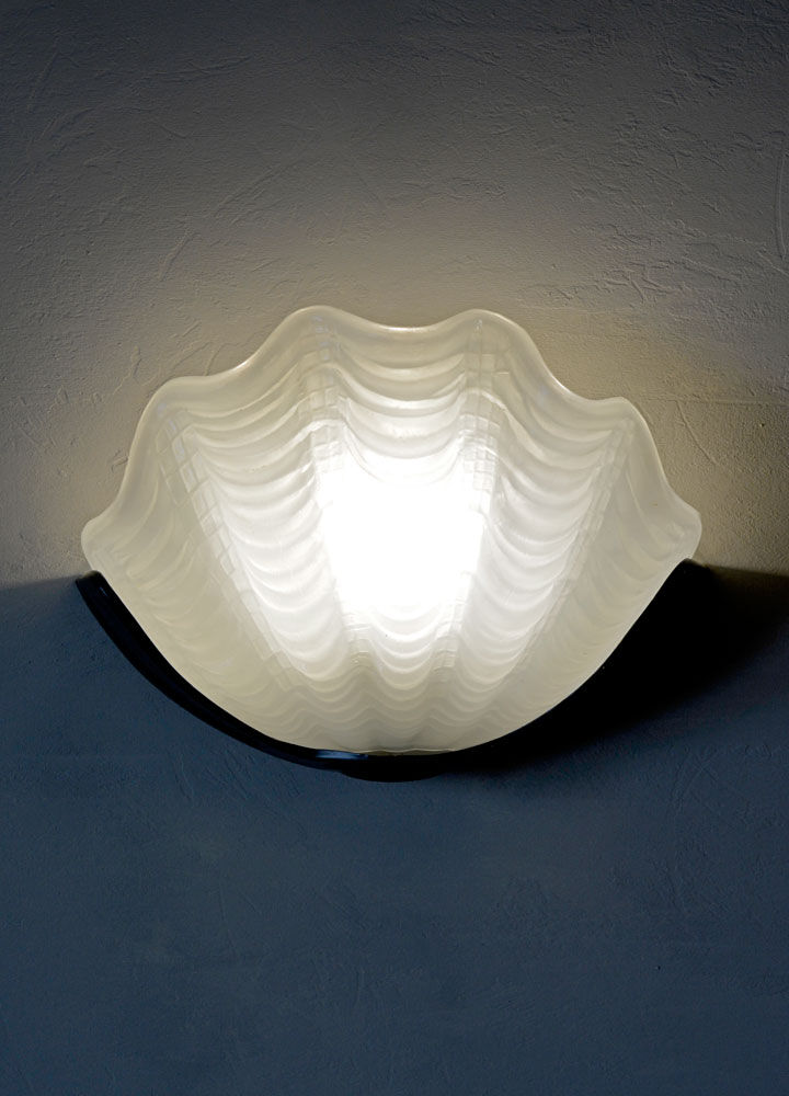 Pair of 1940's Art Deco Clam Shell Wall Lights
