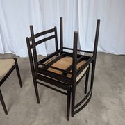 Set of 4 Stol Kamnik Dining Chair: Vintage Scandinavian Beech Wood, Yugosla