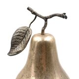 Modern silver-plated Pear wine cooler / ice bucket, Teghini Firenze Italy 1970s