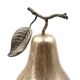 Modern silver-plated Pear wine cooler / ice bucket, Teghini Firenze Italy 1970s