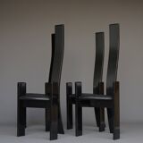 Chaises Golem Mid-Century par Vico Magistretti pour Poggi, 1970s, Set de 4