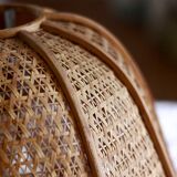 Wicker hanging lamp