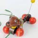 Vintage wooden pull-along dachshund toy | Lorenz, Germany