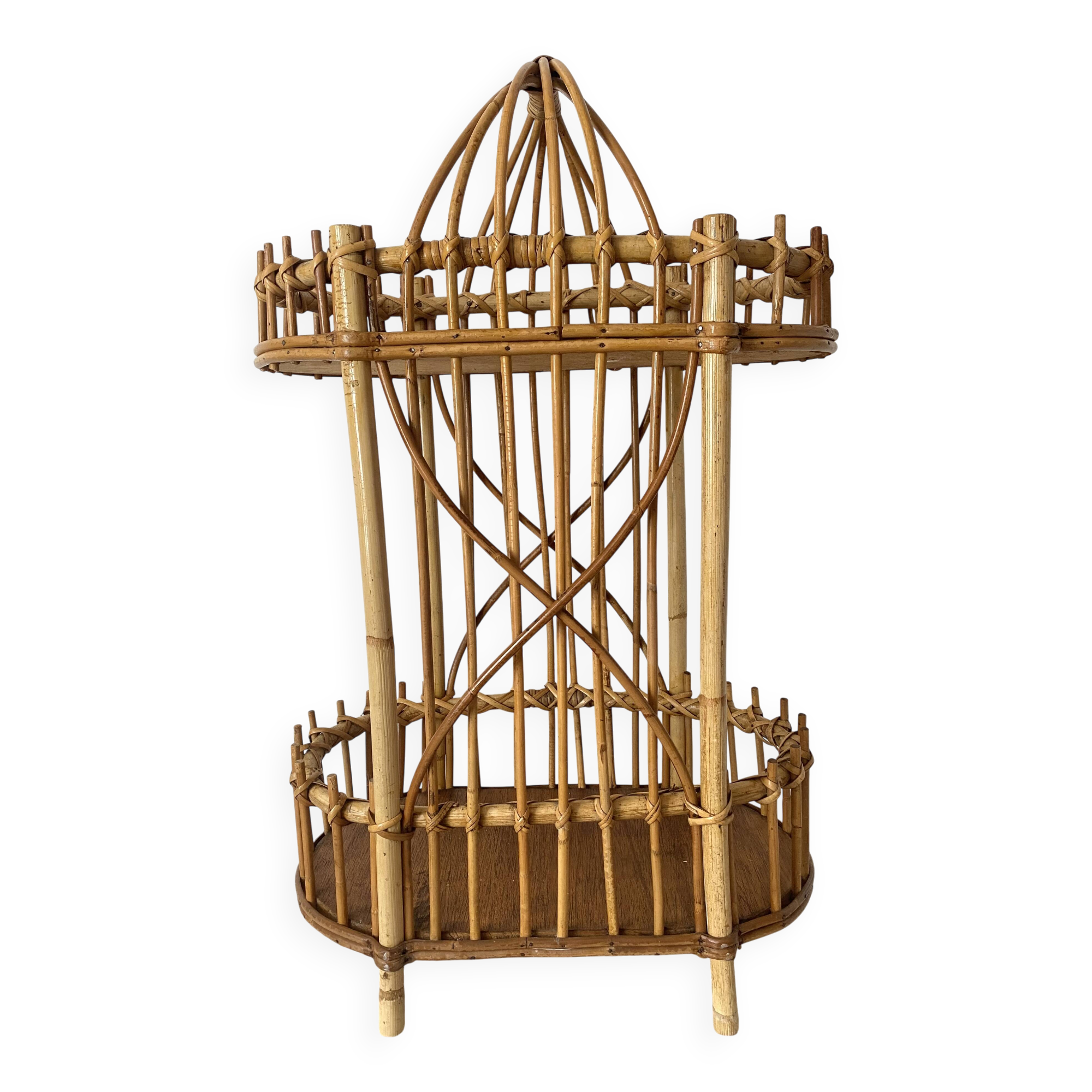 Rattan mini bar from the 60s-70s.