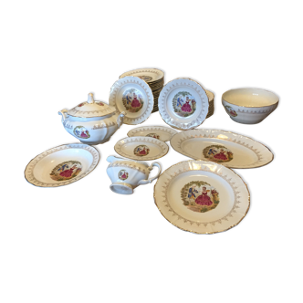 Porcelain service Fragonard de Digoin