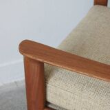 Fauteuil lounge en teck par Sven Ellekaer pour Komfort, Danemark, années 1960