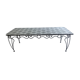 Table en fer forgé et carreau de ciment