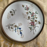 Ancient ceramic platter and bottle coaster