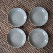 Set de 4 assiettes creuses en grès du Marais