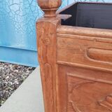 Old solid teak flower box