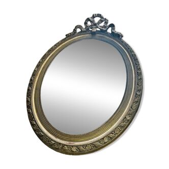 Grand miroir ancien ovale