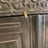 Armoire en teck laqué noire