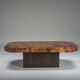 Vintage copper coffee table by Bernhard Rohne, 1970s