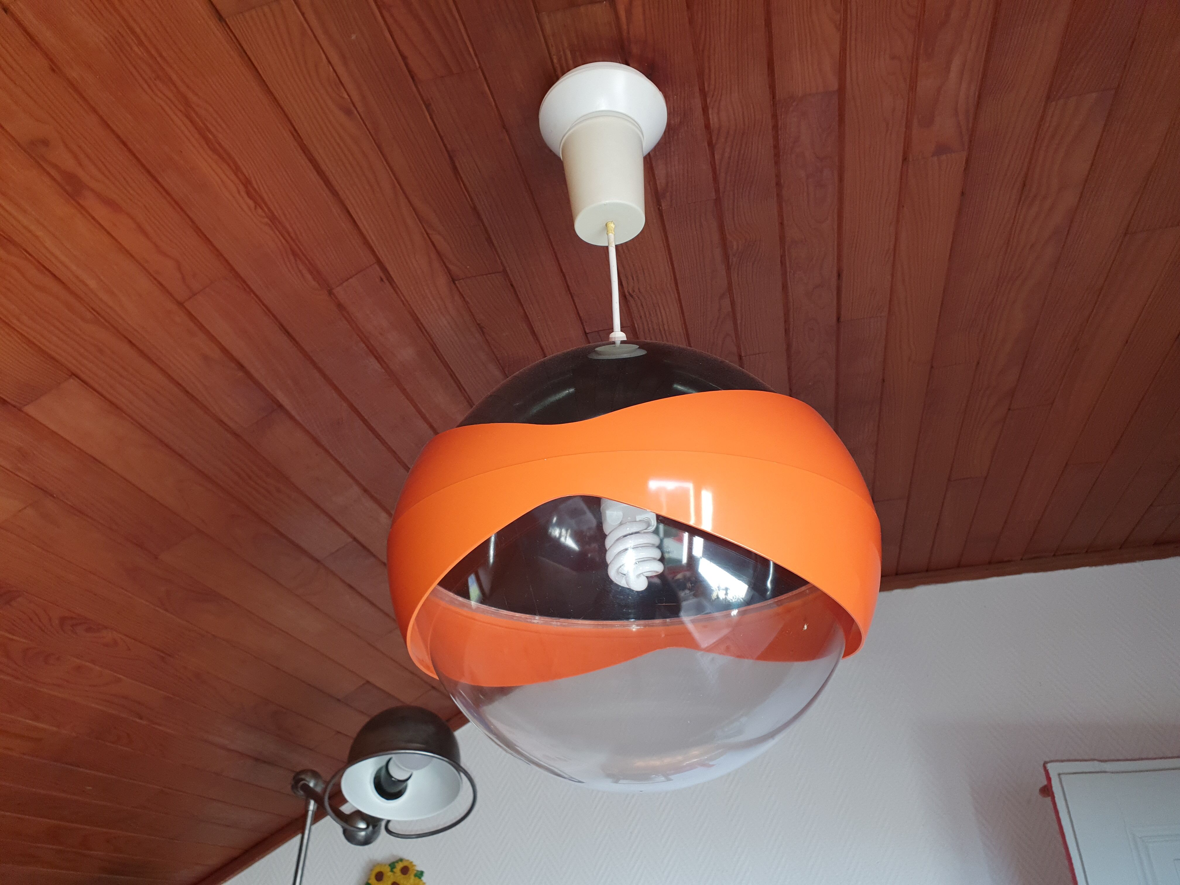 Vintage Space Age ceiling light 1970