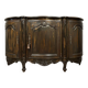 Louis XV style sideboard in lacquered wood and stained wood circa 1900