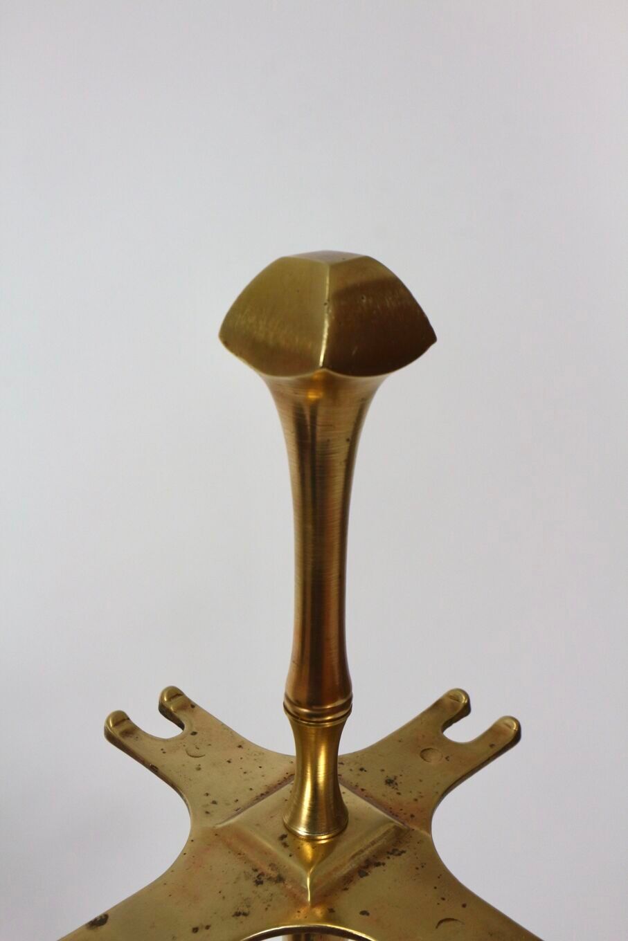 Vintage brass fireplace accessory set