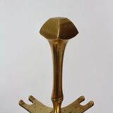 Vintage brass fireplace accessory set