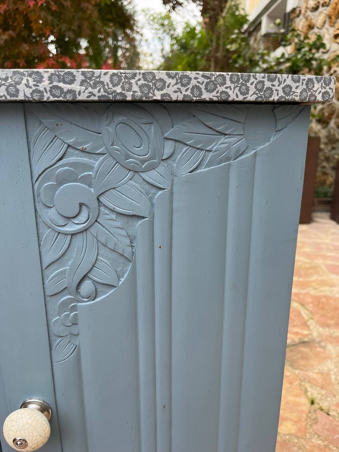 Revamped Art Deco bedside table