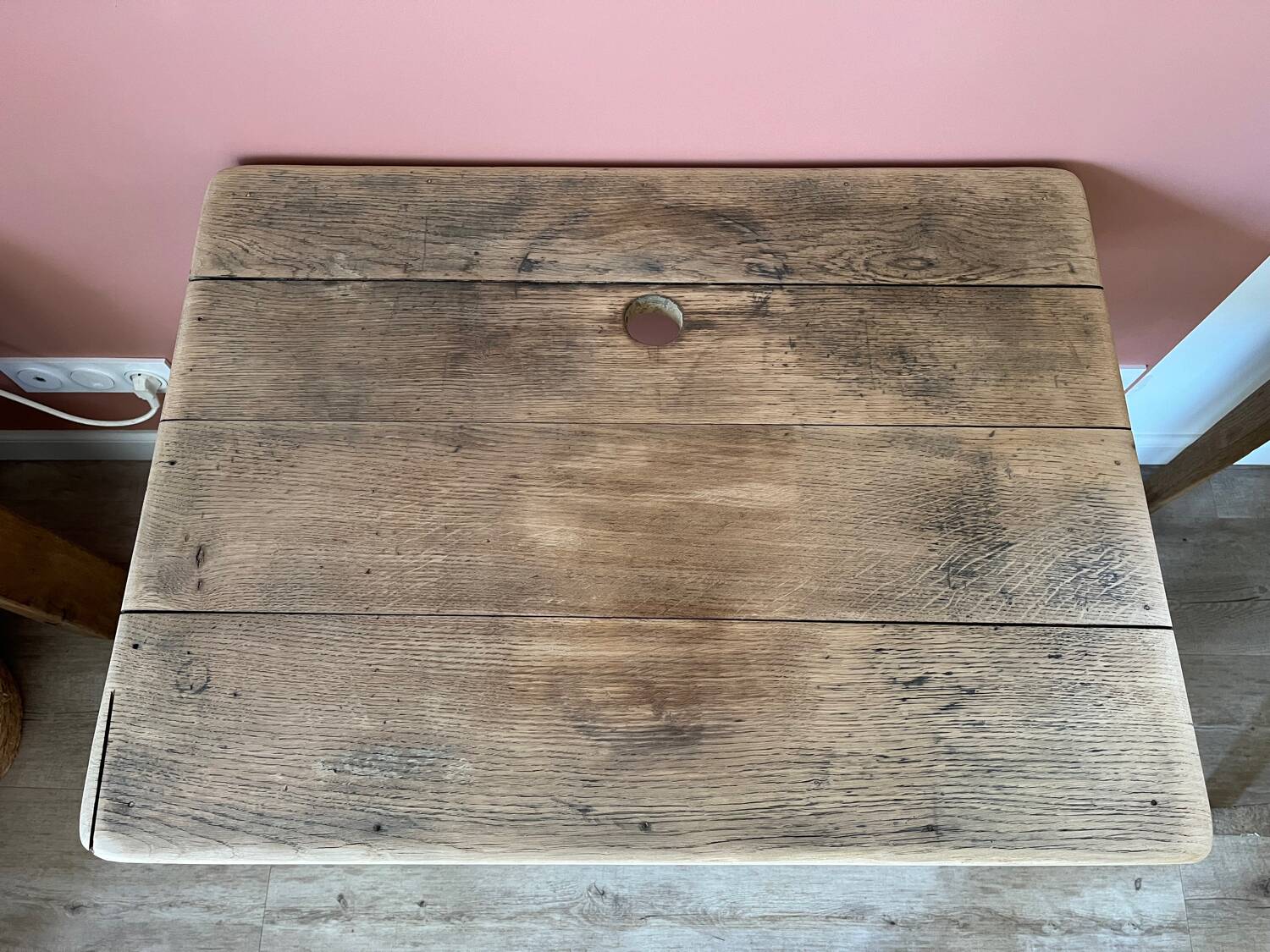 Small workbench made of solid oak