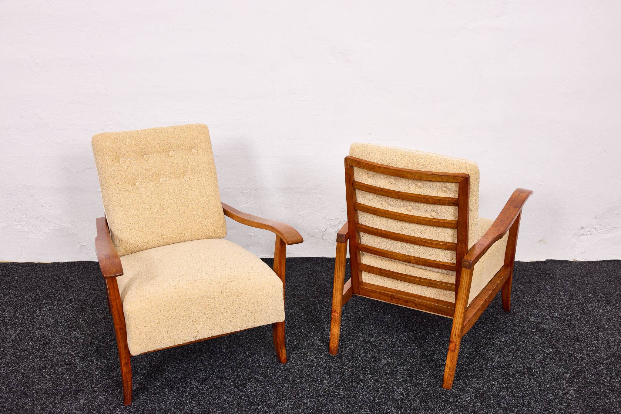 Mid-century armchairs – Attributed to Károly Nagy, Hungary, 1940s