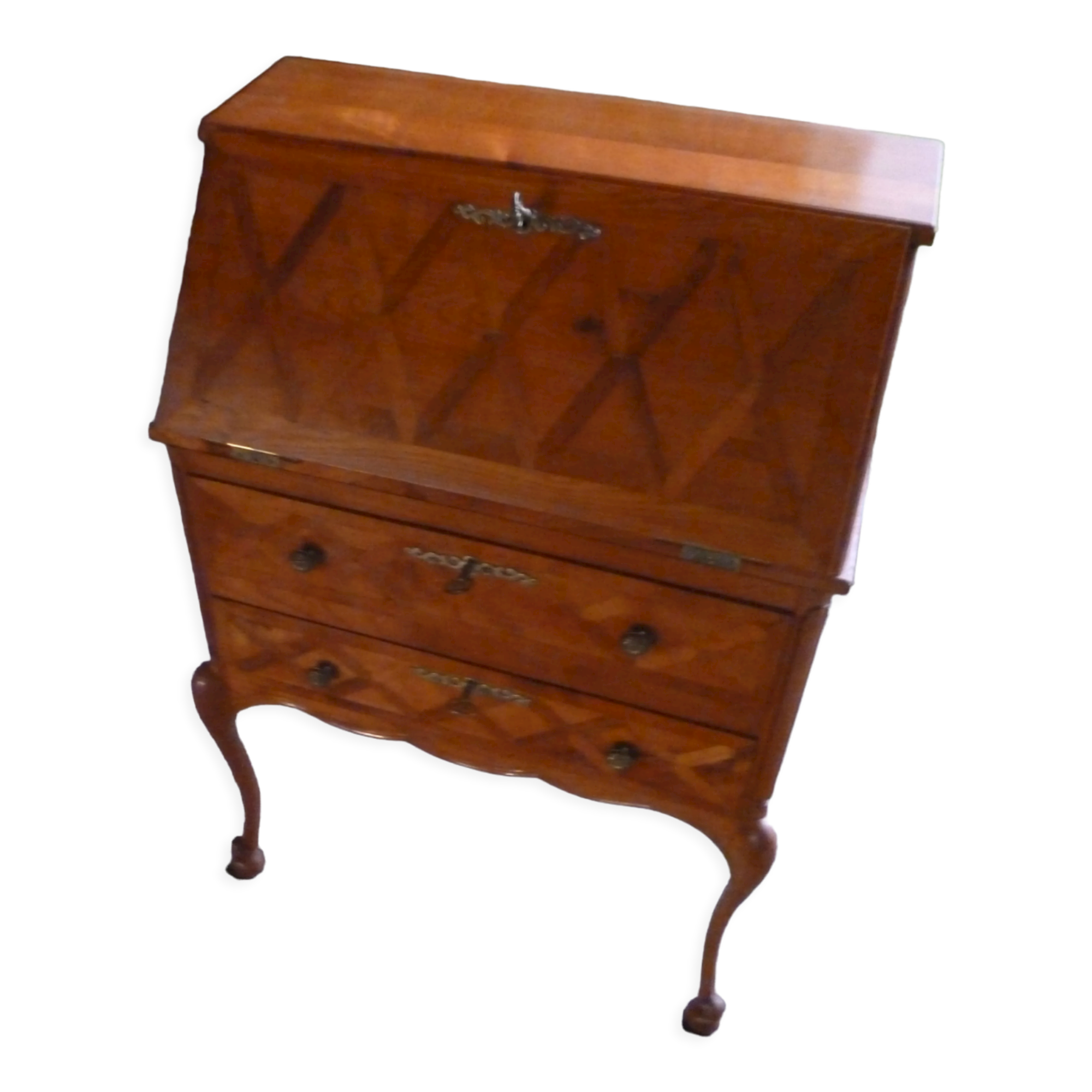 Louis XV style secretary in cherry wood