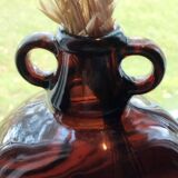 Amber glass cylinder with 2 handles