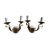 Pair of wall lights