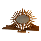 Rattan sun mirror