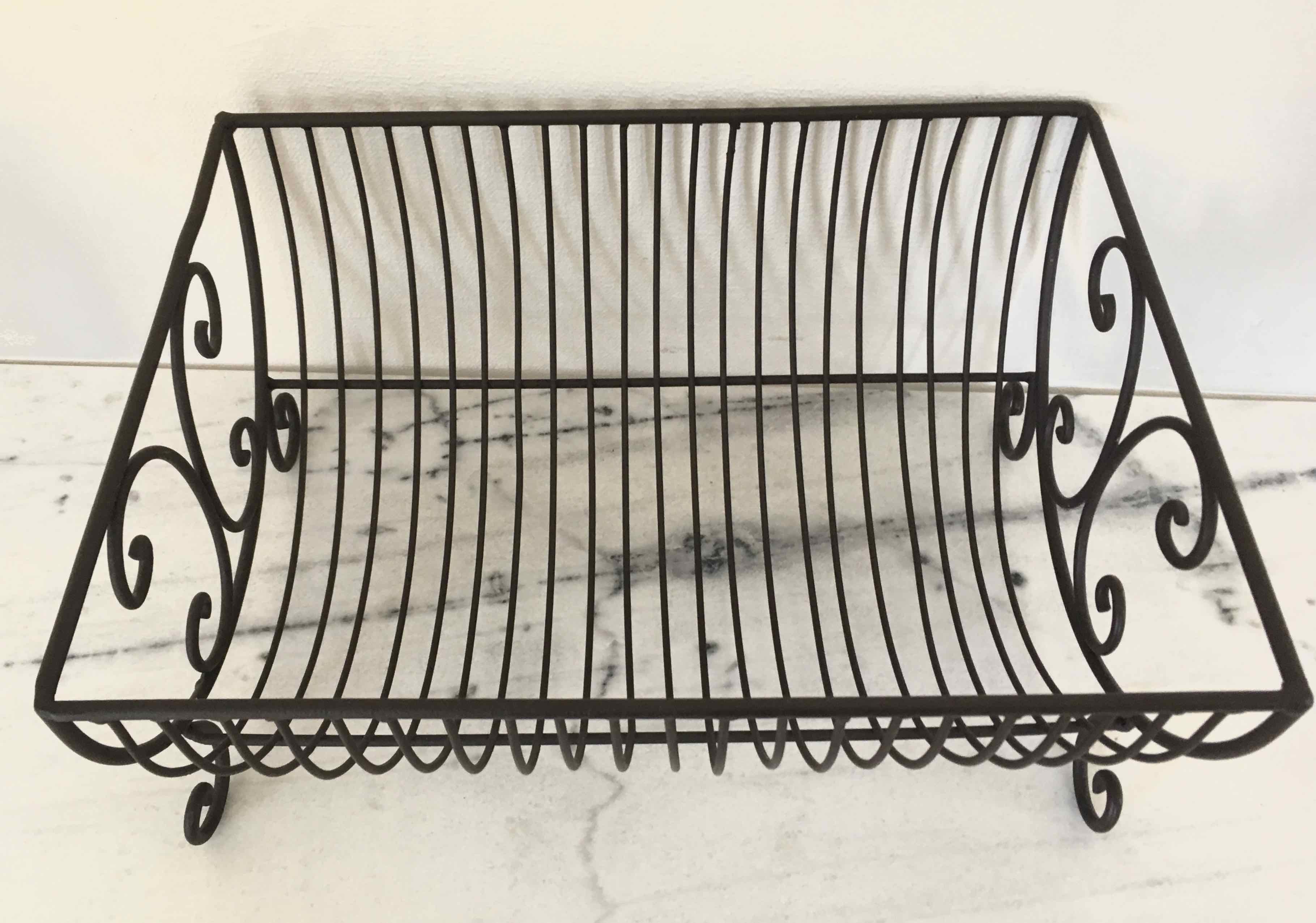 Wrought iron style dish drainer