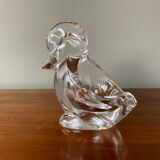 Colorless crystal pocket empty of Duck-shaped Valves