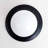 Wall lamp or ceiling lamp in metal and glass