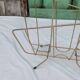 Vintage magazine rack in golden brass