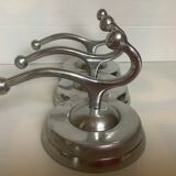 Aluminum coat rack three hooks