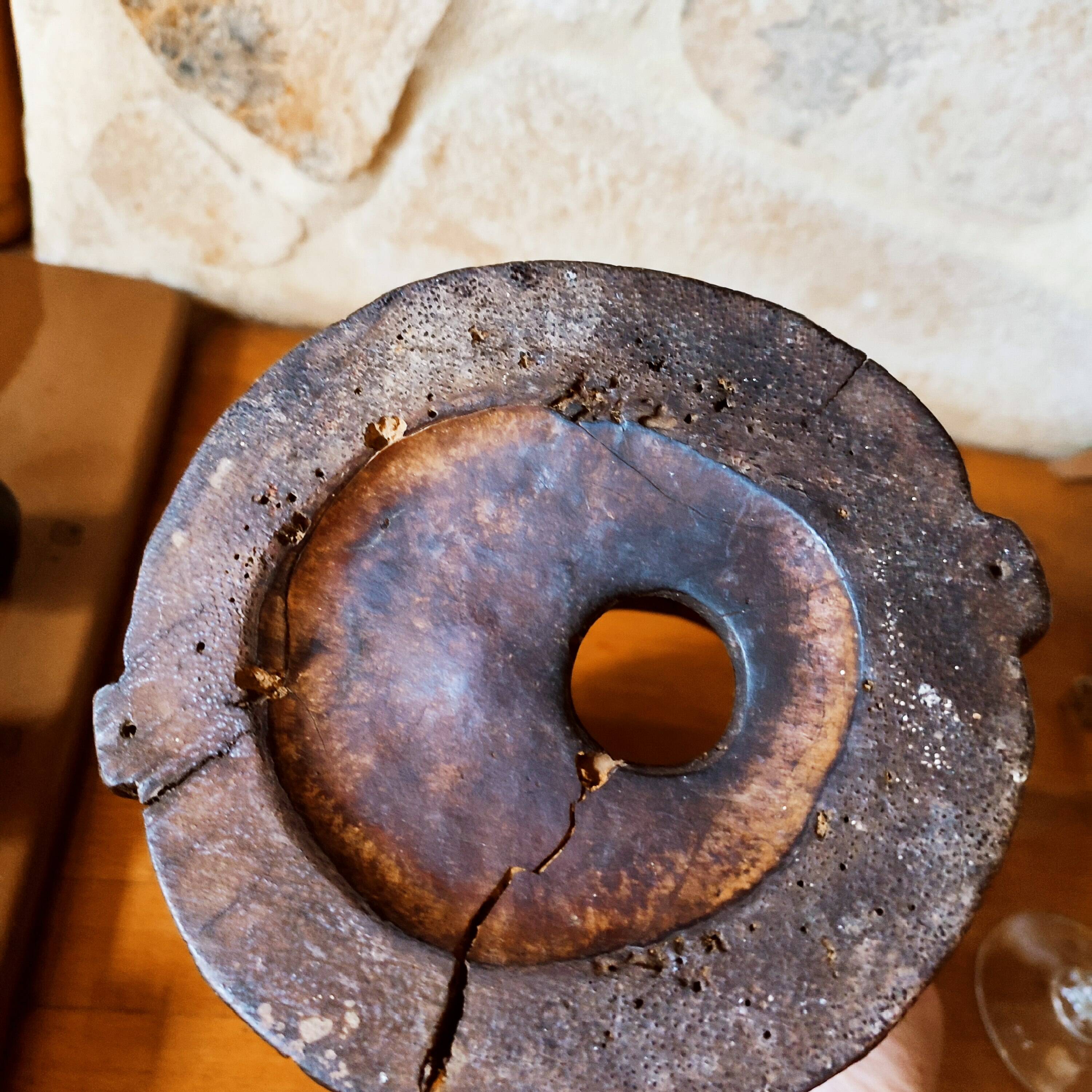 Antique bamboo pot