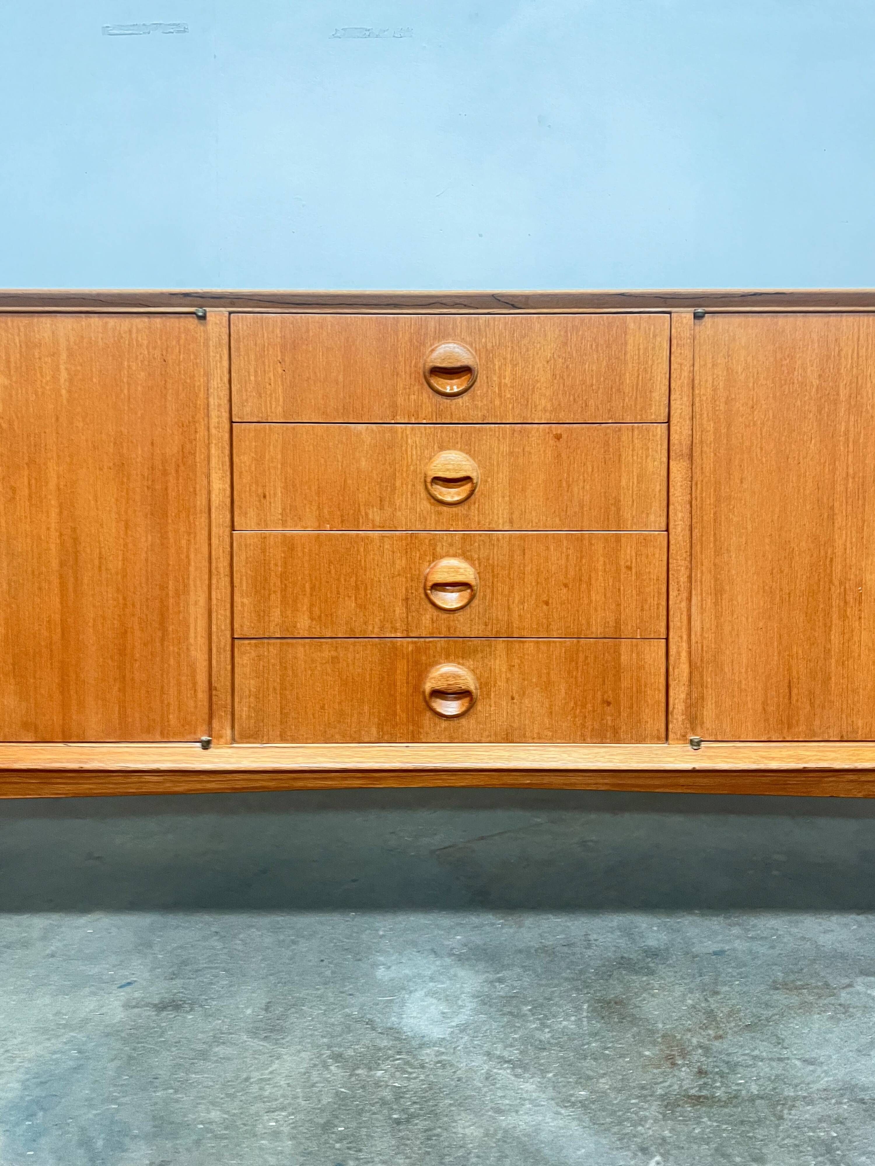 Vintage 1960s enfilade – Scandinavian sideboard 240 cm