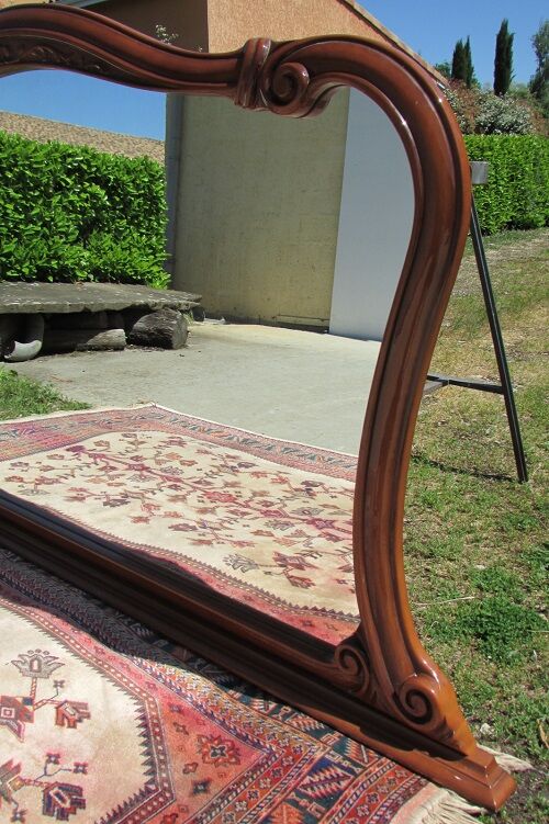 Wall mirror, cherry style Louis XV Italian - 217x110cm