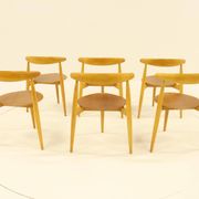 Service de table Heart, conçu par Hans Wegner pour Fitz Hansen, Danemark, années 1960
