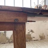 19th century oak farmhouse table 270cm with extensions