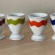 4 vintage porcelain coquetiers