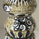 Large André Hourellou Quimper vintage candle holder