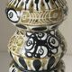 Large André Hourellou Quimper vintage candle holder