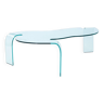 Table basse Fiam courbée design italien
