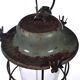 Industrial cage lamp green