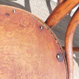 4 curved wooden bistro chairs