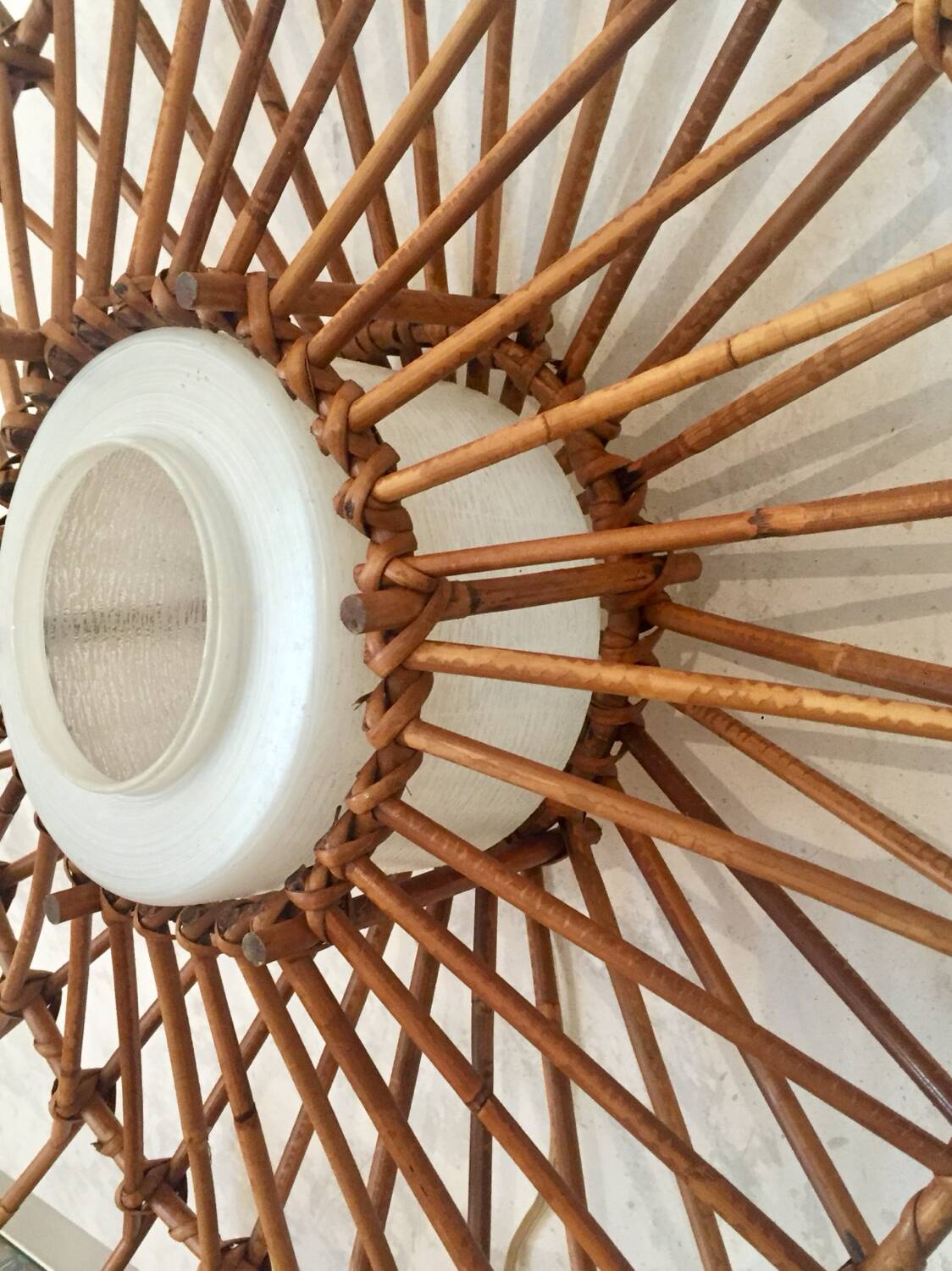 Rattan pendant light