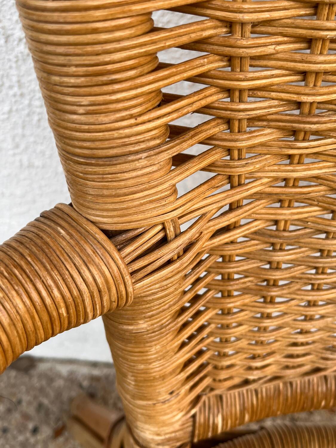 Set of 4 bamboo chairs