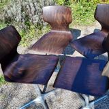 4 Pagwood Pagholz Flototo chairs from the 70s