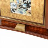 Mid-century modern bar cabinet by Paolo Buffa, 1950s.