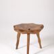 Paire de tabourets tripode brutaliste 1950s